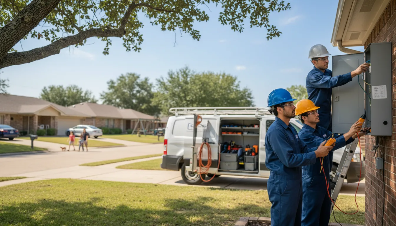 Certified electrician providing emergency electrical services in Waskom, TX